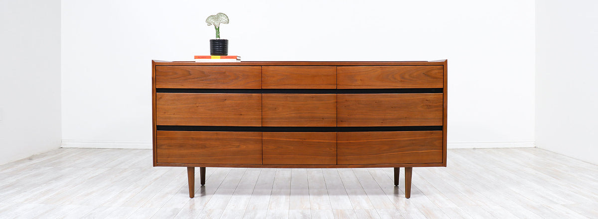 Merton L. Gershun Walnut Dresser for Dillingham