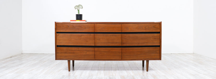 Merton L. Gershun Walnut Dresser for Dillingham