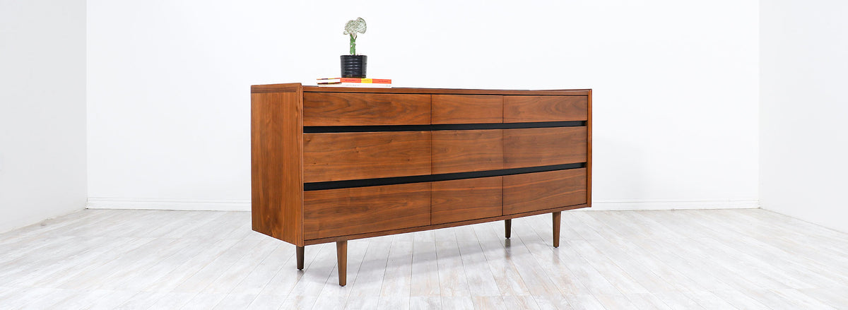 Merton L. Gershun Walnut Dresser for Dillingham