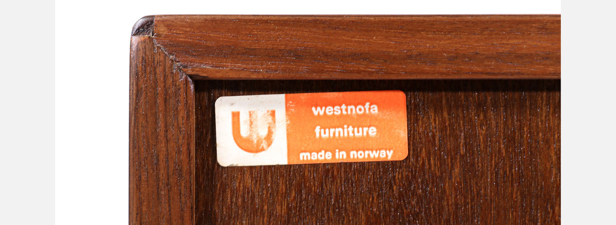 Mid-Century Modern Walnut Chest of Drawers by Westnofa