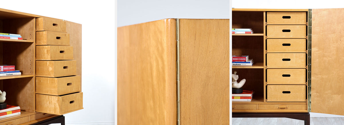 Mid-Century Modern Swedish Two-Tone Cabinet by Ferd Lundquist