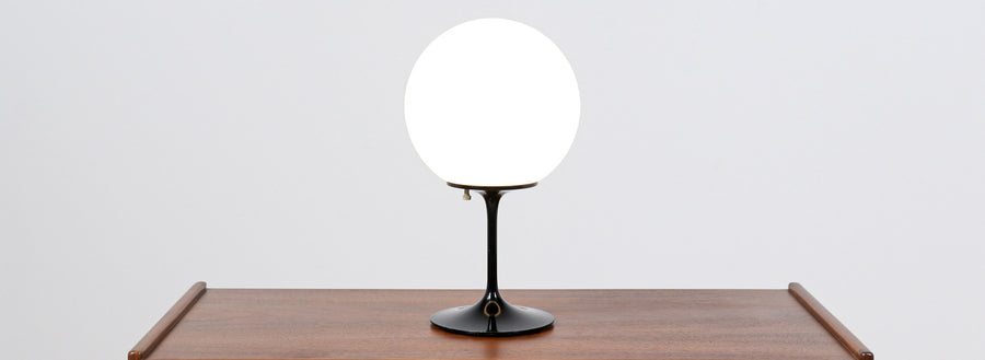 Bill Curry "Stemlite" Black Tulip Table Lamp for Design Line