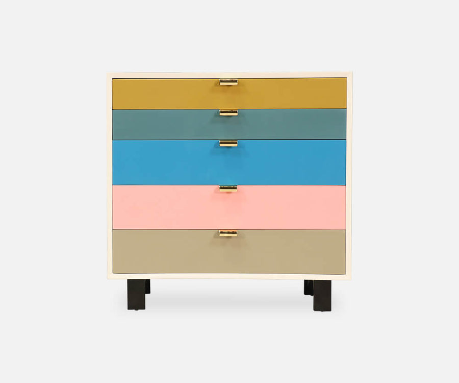 George Nelson Multi-Color Chest of Drawers for Herman Miller