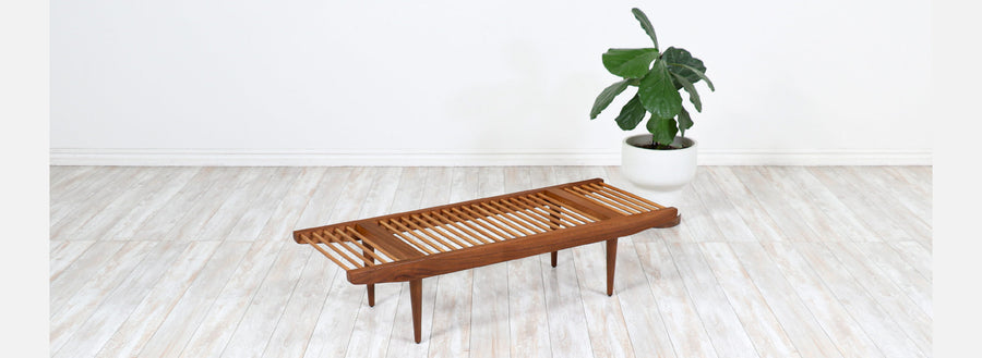 Milo Baughman Dowel Bench for Glenn of California