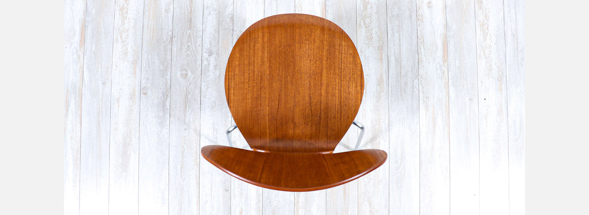Arne Jacobsen "Ant" Model-3100 Teak Chairs for Fritz Hansen