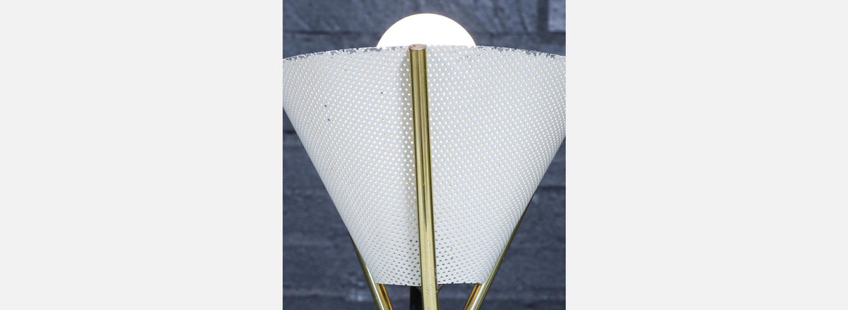 Gerald Thurston Tripod Brass Table Lamp for Lightolier