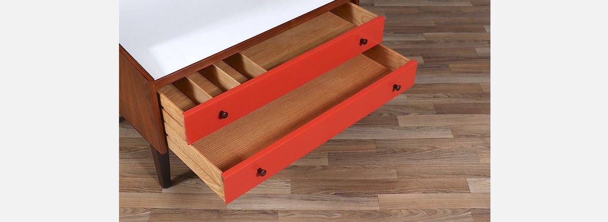 Kipp Stewart Lacquered & Walnut Bookshelf for Glenn of CA