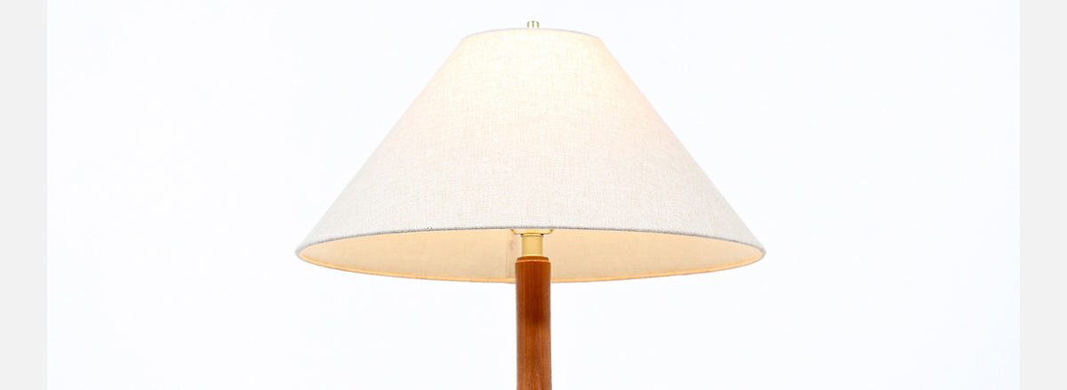 Danish Modern Sculpted Teak Table Lamp
