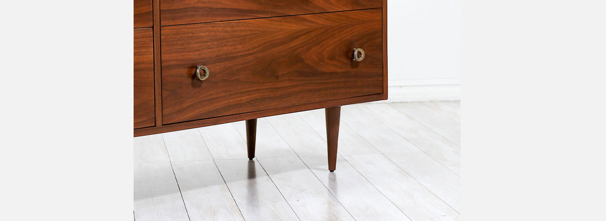 California Modern Walnut Dresser by Greta M. Grossman for Glenn of California
