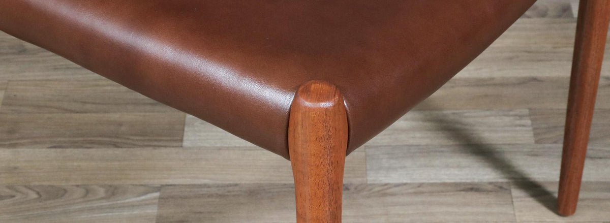 Niels Moller Model-80 Teak & Cognac Leather Chair