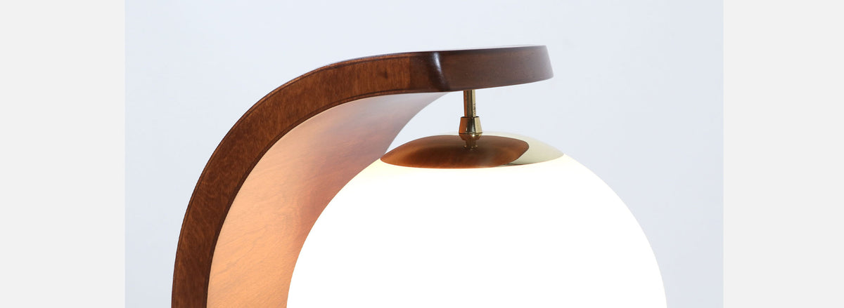 Vintage Jack Haywood Sculpted "Serpentine" Floor Lamp by Modeline of CA
