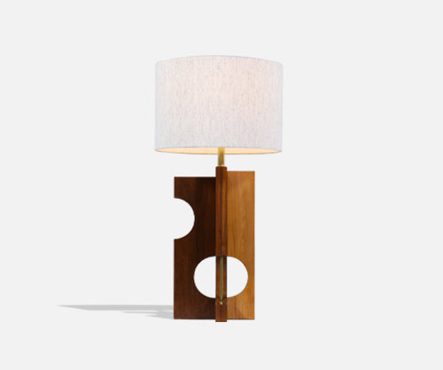 Mid-Century Modern Geometric Form Table Lamp