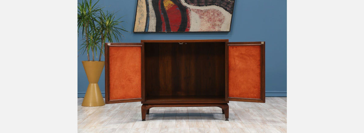 Maurice Bailey Cabinet w/ Leather Front Doors for Monteverdi-Young