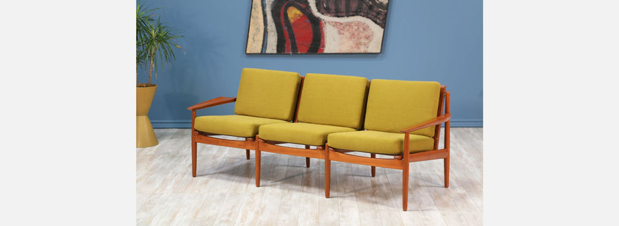 Svend Åge Eriksen 3-Seater Teak Sofa for Glostrup Møbelfabrik