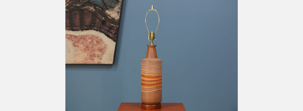 Aldo Londi Ceramic Table Lamp for Bitossi
