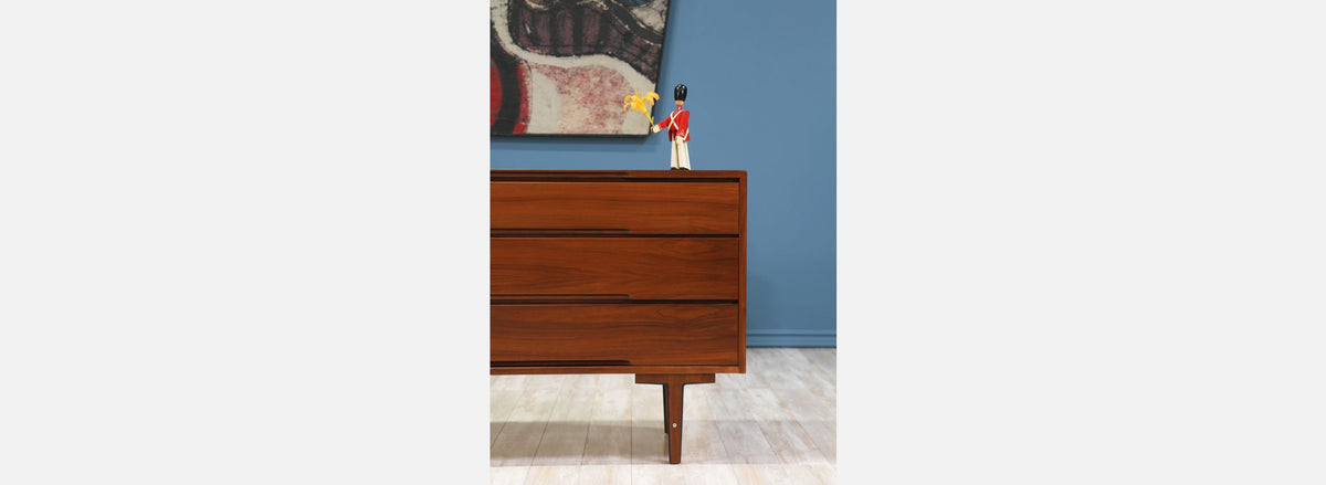 Mid-Century Walnut Dresser by Glenn of California