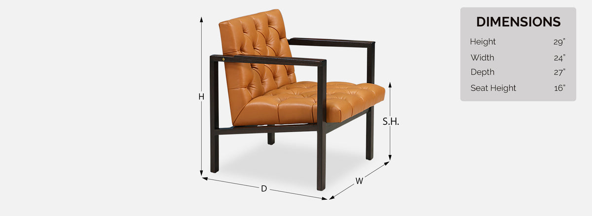 Edward J. Wormley Tufted Lounge Chair for Dunbar
