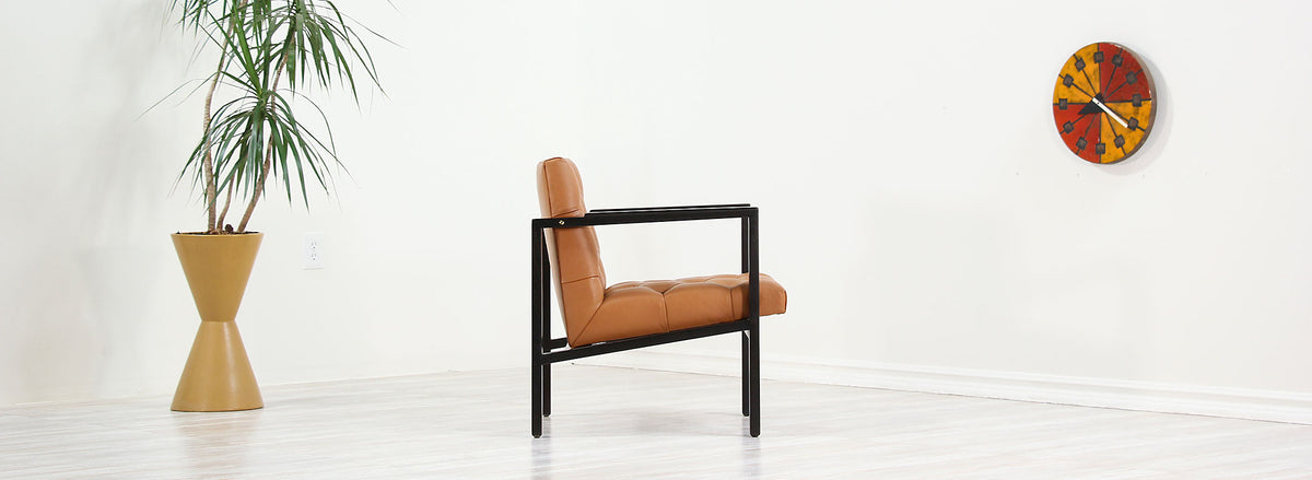 Edward J. Wormley Tufted Lounge Chair for Dunbar