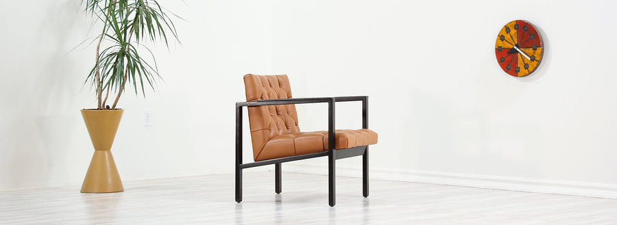 Edward J. Wormley Tufted Lounge Chair for Dunbar