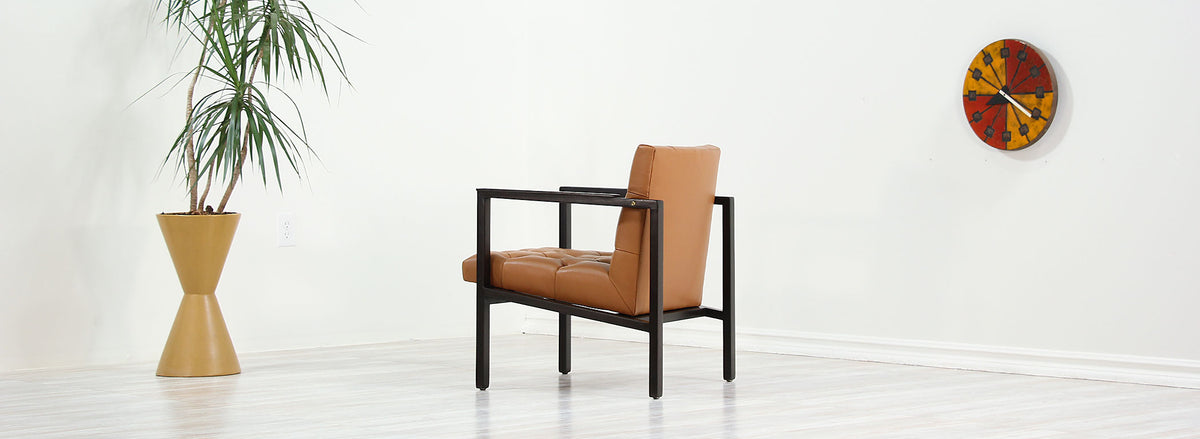 Edward J. Wormley Tufted Lounge Chair for Dunbar