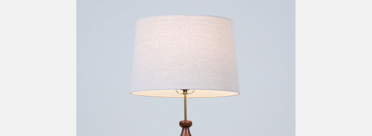 California Modern Sculpted Table Lamp with Brass Accents by Modeline of CA