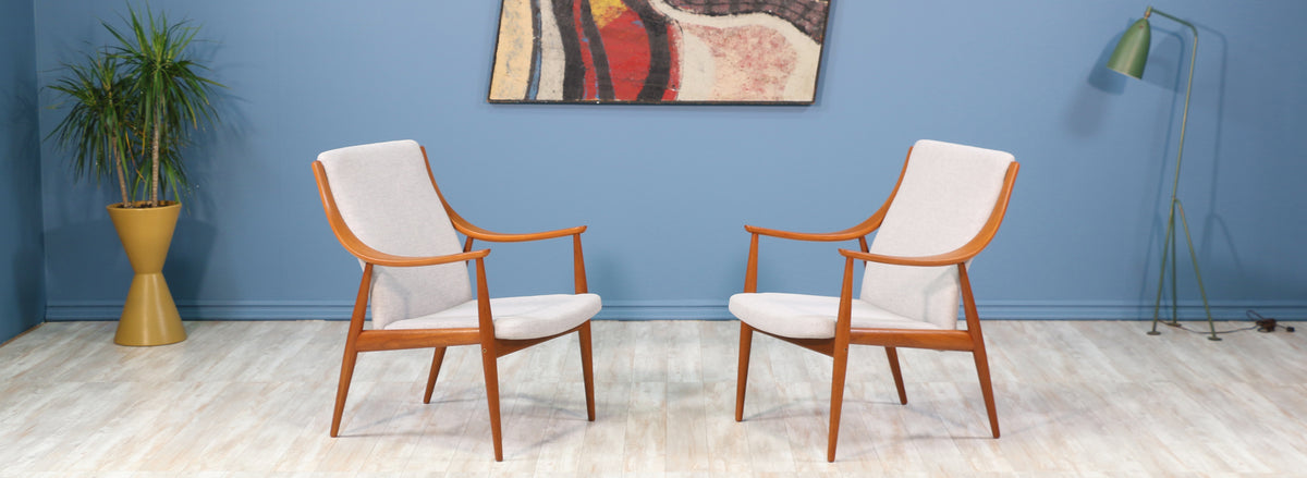 Peter Hvidt & Orla Mølgaard-Nielsen Lounge Chairs for France & Søn 2