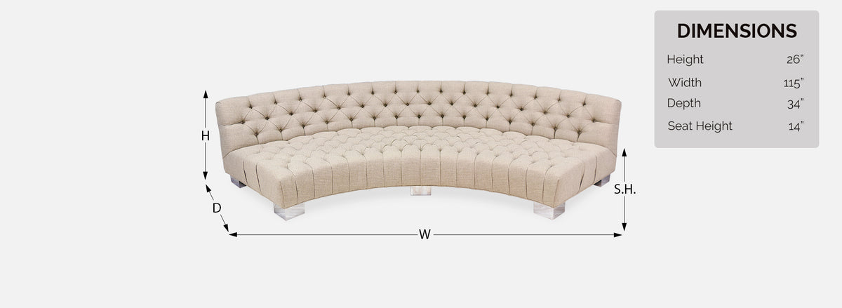 Milo Baughman Diamond Tufted Modular Sofa for Thayer Coggin
