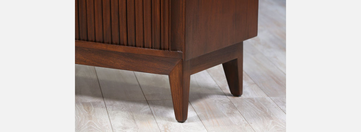 Mid Century Modern Tambour-Door Credenza