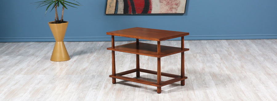 T.H. Robsjohn-Gibbings Two Tier Side Table for Widdicomb