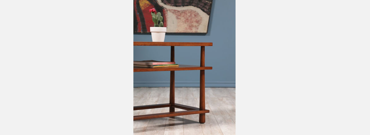 T.H. Robsjohn-Gibbings Two Tier Side Table for Widdicomb