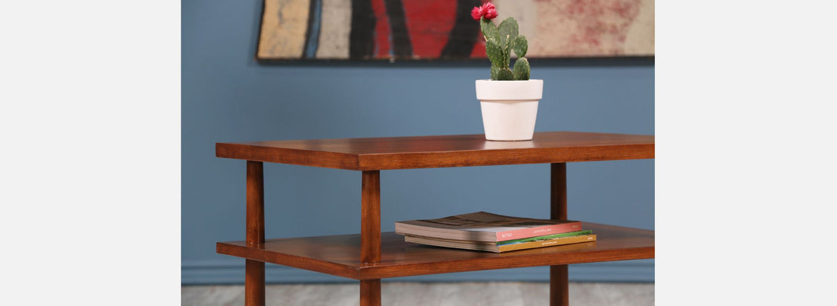 T.H. Robsjohn-Gibbings Two Tier Side Table for Widdicomb