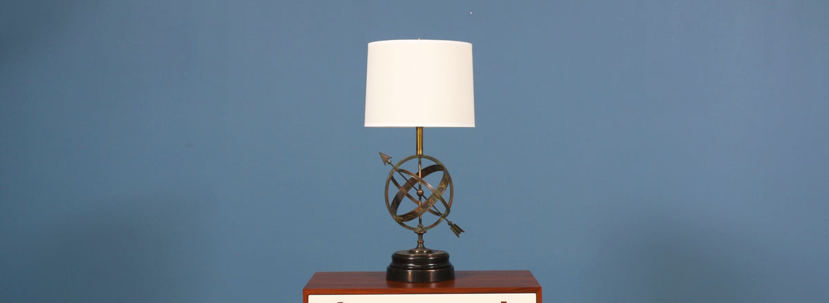 Frederick Cooper Astrological Zodiac Armillary Table Lamp