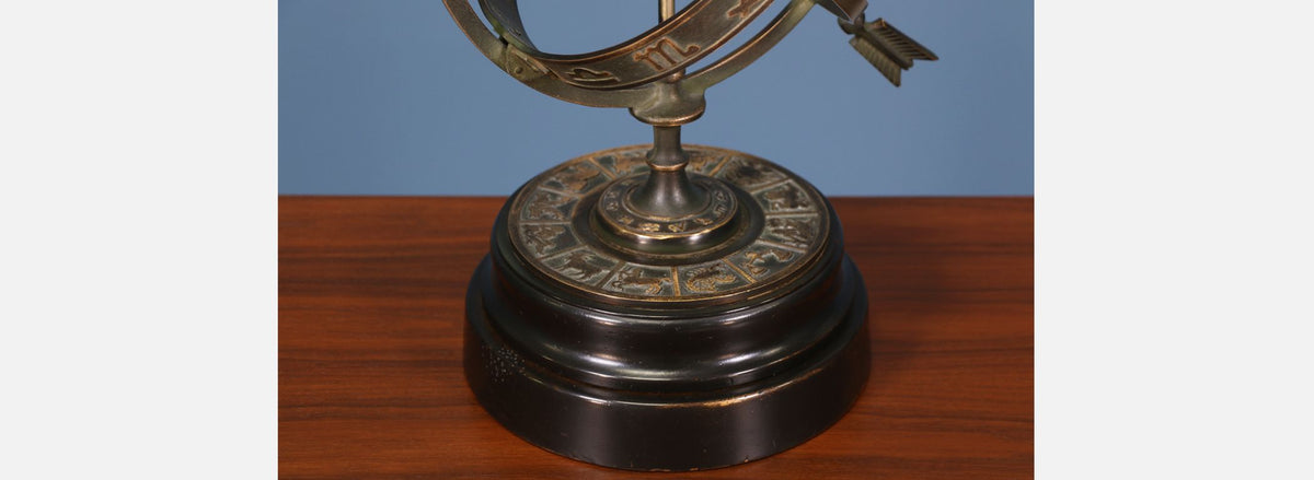 Frederick Cooper Astrological Zodiac Armillary Table Lamp