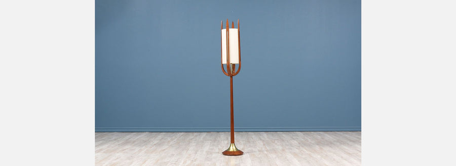 Mid-Century "Torch" Style Floor Lamp by Modeline