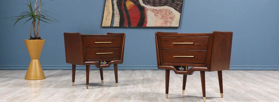 Mexican Modernist Night Stands by Frank Kyle