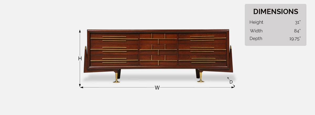 Mexican Modernist Surrealist Dresser by Frank Kyle