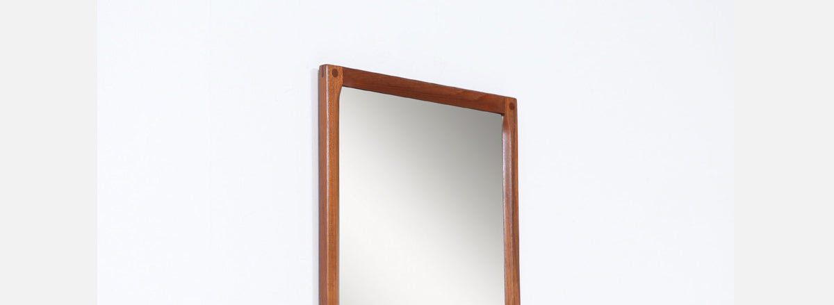 Kai Kristiansen Model-165 Teak Wall Mirror for Aksel Kjersgaard