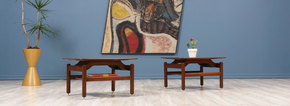 Greta M. Grossman Two-Tier Side Tables for Glenn of California