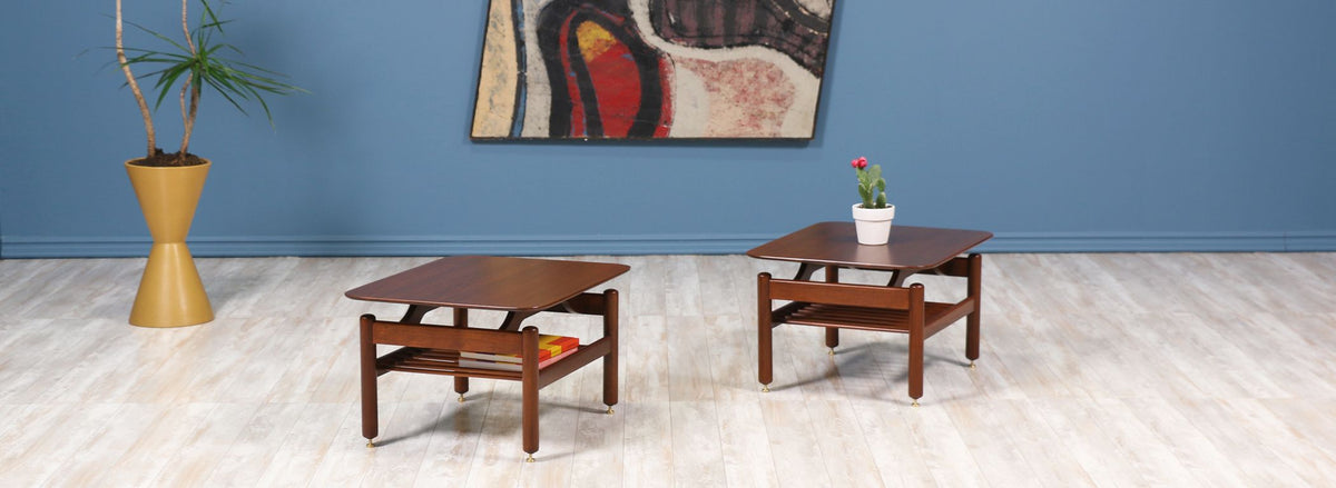 Greta M. Grossman Two-Tier Side Tables for Glenn of California
