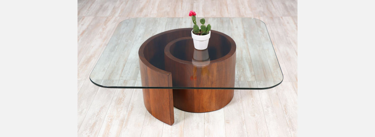 Vladimir Kagan “Snail” Coffee Table for Selig