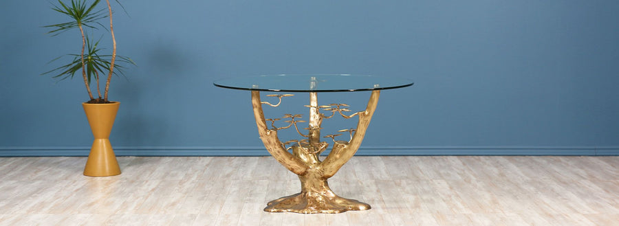 Willy Daro Style "Bonsai Tree" Round Entryway Table