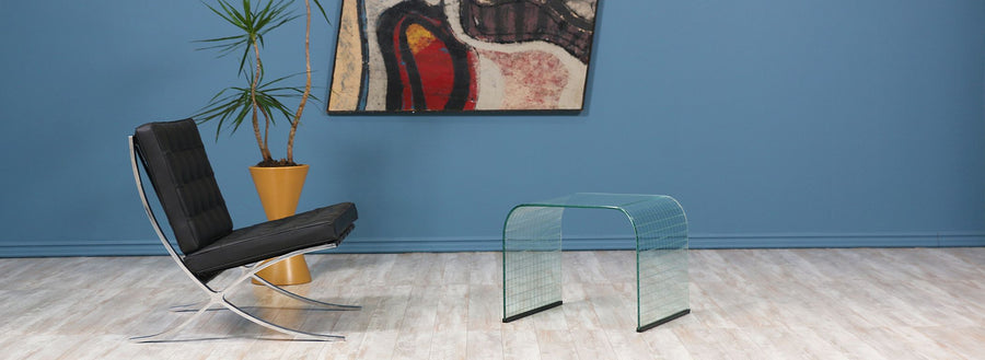 Angelo Cortesi Waterfall Glass Side Table for Fiam of Italy