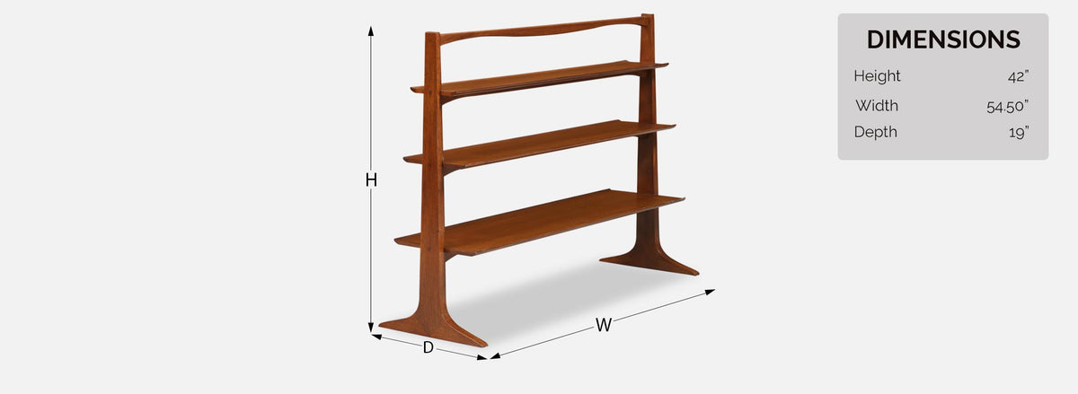 John Van Koert “Profile” Bookshelf for Drexel 