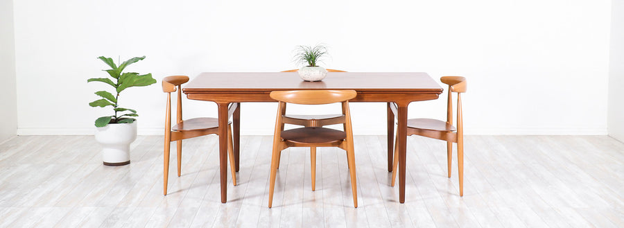Johannes Andersen Draw Leaf Dining Table for Uldum Møbelfabrik
