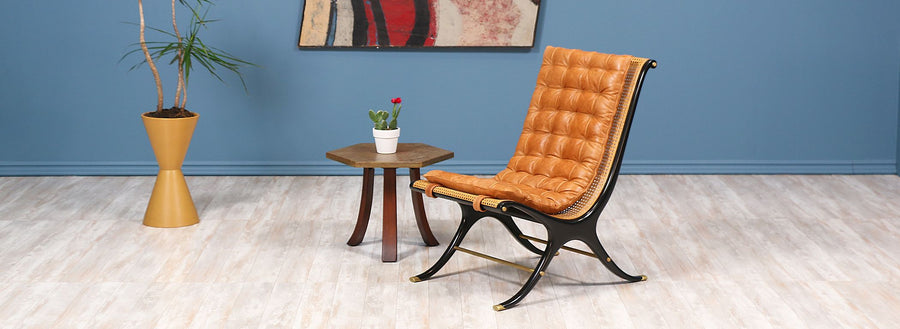 Gerald Jerome Scoop Lounge Chairs for Heritage