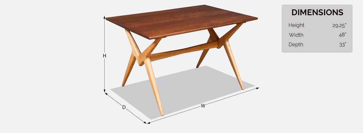 Renzo Rutili "American Translation" Model-38 ½ Table for Johnson Furniture
