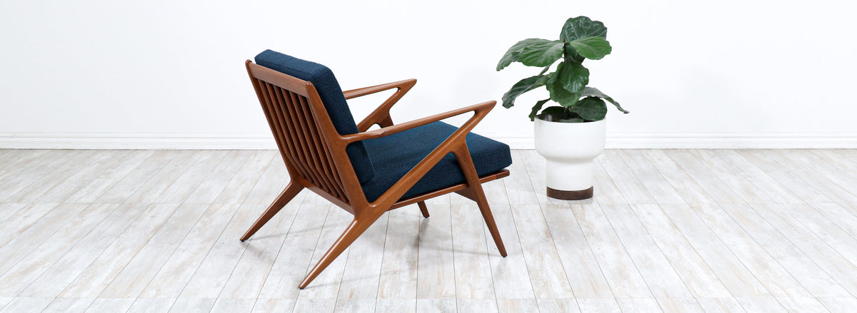 Danish Modern "Z" Teak Lounge Chair by Poul Jensen for Selig