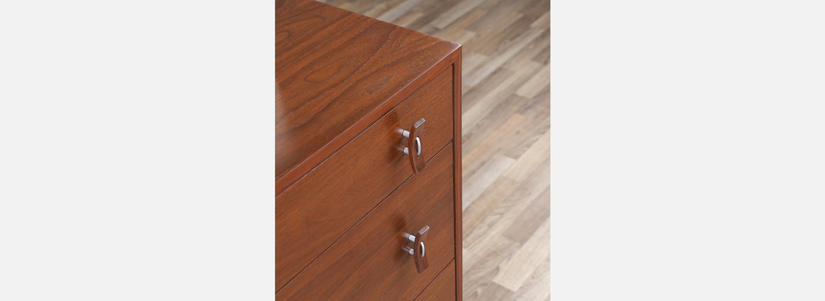Stanley Young Walnut 3-Drawer Chest for Glenn of California
