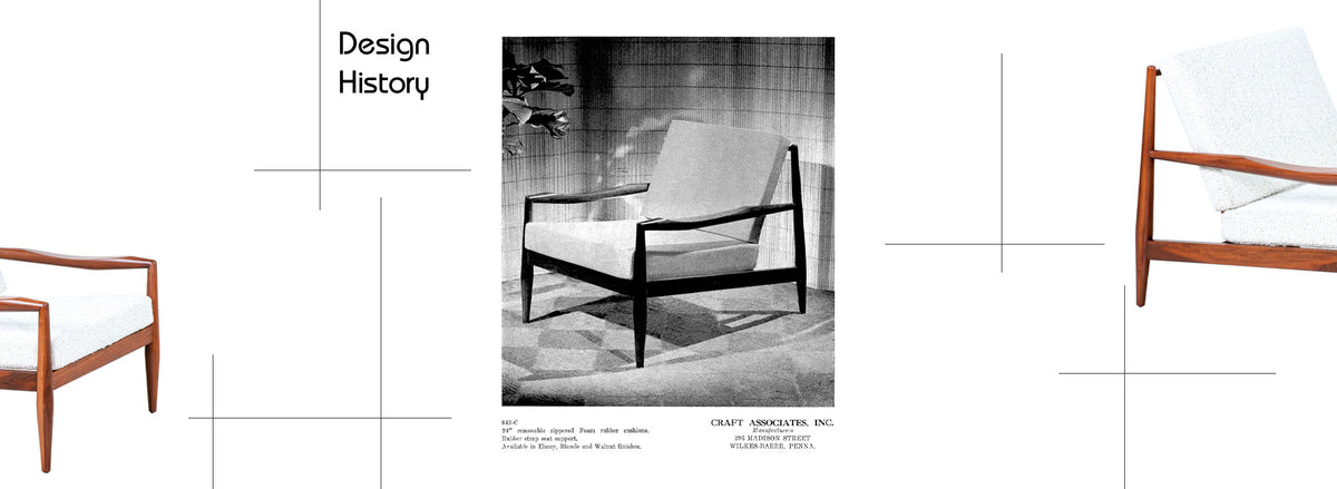 Adrian Pearsall Model 843-C Sculpted Walnut Lounge Chair for Craft Associates