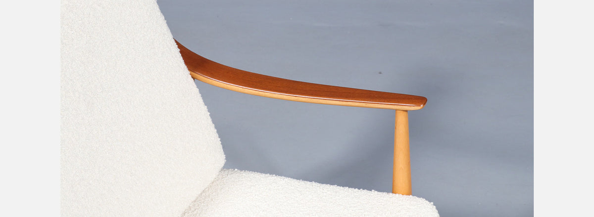 Peter Hvidt Model FD-146 Teak & Birch Lounge Chair